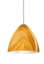 Besa Lighting 1XT-1779HN-SN-L - Besa Pendant Mia Satin Nickel Honey 1x50W MAX GY6.35 Base, 15Ft. Cord