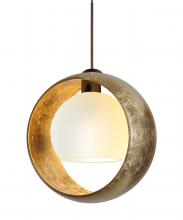 Besa Lighting 1XT-4293GG-BR-L - Besa Pendant Pogo Bronze Gold/Inner Gold 1x35W MAX GY6.35 Base, 15Ft. Cord