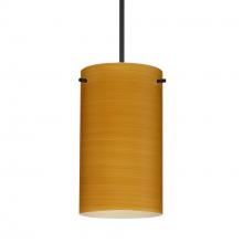 Besa Lighting 1XT-4404OK-BK-DIM010 - Besa Stilo 7 Pendant Black Oak 1x50W MAX GY6.35 Base, 0-10V Dimming