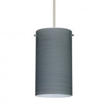Besa Lighting 1XT-4404TN-SN-DIM010 - Besa Stilo 7 Pendant Satin Nickel Titan 1x50W MAX GY6.35 Base, 0-10V Dimming
