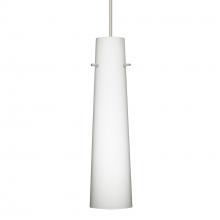 Besa Lighting 1XT-567407-SN-DIM010 - Besa Camino Pendant Satin Nickel Opal Matte 1x50W MAX GY6.35 Base, 0-10V Dimming