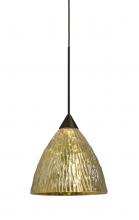 Besa Lighting 1XT-EVEGS-LED-BR - Besa, Eve Cord Pendant, Stone Gold Foil, Bronze Finish, 1x5W LED