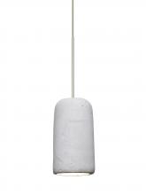 Besa Lighting 1XT-GLIDENA-LED-SN-L - Besa Glide Cord Pendant, Natural, Satin Nickel Finish, 1x2W LED, 15Ft. Cord