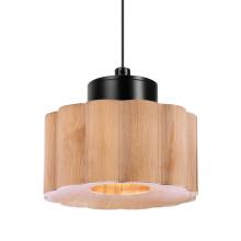 Besa Lighting 1XT-KAONA-LED-BK - Besa Kao Pendant, Natural, Black Finish, 1x3W LED