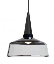 Besa Lighting 1JC-BARON10BK-BK - Besa, Baron 10 Cord Pendant, Black/Clear, Black Finish, 1x60W Medium base
