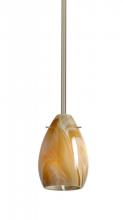 Besa Lighting 1TT-1713HN-HAL-SN - Besa Pera 6 Stem Pendant Satin Nickel Honey 1x40W Halogen