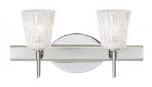 Besa Lighting 2SW-5125GL-CR - Besa Wall Nico 4 Chrome Glitter Stone 2x40W G9