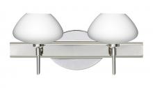 Besa Lighting 2SW-541007-CR - Besa Wall Peri Chrome Opal Matte 2x40W G9