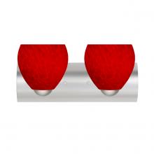 Besa Lighting 2WZ-4122RC-LED-SN - Besa Wall Bolla Satin Nickel Red Cloud 2x9W LED