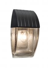 Besa Lighting AQUACP-CL-BK - Besa, Aqua Series Wall Sconce, Black/Clear Bubble, 1x75W Medium Base