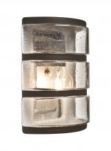 Besa Lighting AQUARBH-CL-BR - Besa, Aqua Series Post mount, Bronze/Clear Bubble, 1x75W Medium Base