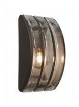 Besa Lighting AQUARBV-SM-EDIL-BR - Besa, Aqua Series Wall Sconce, Bronze/Smoke Bubble, 1x8W LED Filament