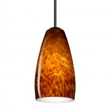 Besa Lighting B-150918-BK - Besa Chrissy Pendant For Multiport Canopy Black Amber Cloud 1x50W E12 base