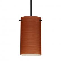 Besa Lighting B-4404CH-BK - Besa Stilo 7 Pendant For Multiport Canopy Black Cherry 1x50W E12 base