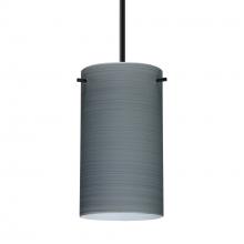 Besa Lighting B-4404TN-BK - Besa Stilo 7 Pendant For Multiport Canopy Black Titan 1x50W E12 base