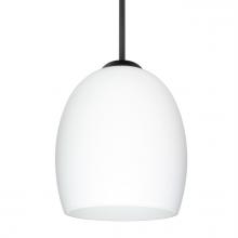 Besa Lighting J-169707-BK - Besa Lucia Pendant For Multiport Canopy Black Opal Matte 1x75W Medium Base