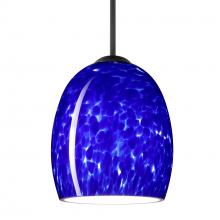 Besa Lighting J-169786-BK - Besa Lucia Pendant For Multiport Canopy Black Blue Cloud 1x75W Medium Base