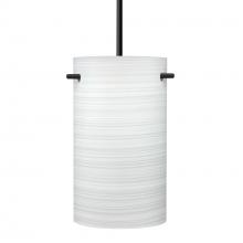 Besa Lighting J-4005KR-BK - Besa Tamburo 5 Pendant for Multiport Canopy, Black Chalk 1x100W Medium Base