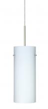 Besa Lighting J-412307-LED-SN-L - Besa Stilo 10 LED Pendant For Multiport Canopy Opal Matte Satin Nickel 1x9W LED, 15Ft. Cord