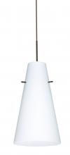 Besa Lighting J-412407-LED-BR - Besa Cierro LED Pendant For Multiport Canopy J Opal Matte Bronze 1x9W LED