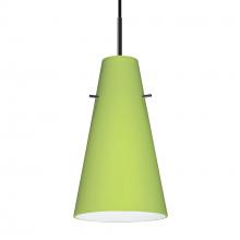 Besa Lighting J-412435-BK - Besa Cierro Pendant For Multiport Canopy Black Chartreuse 1x100W Medium Base
