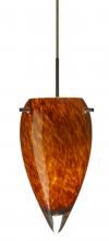 Besa Lighting J-412518-BR - Besa Juli Pendant For Multiport Canopy Bronze Amber Cloud 1x100W Medium Base