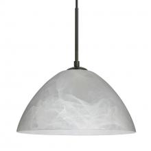 Besa Lighting J-420152-BK - Besa Tessa Pendant For Multiport Canopy Black Marble 1x75W Medium Base