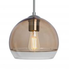 Besa Lighting J-ALLY8SM-EDIL-SN-L - Besa, Ally 8 Cord Pendant For Multiport Canopy, Smoke/Clear, Satin Nickel Finish