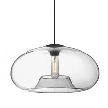 Besa Lighting J-BANA15CL-BK - Besa Pendant For Multiport Canopy Bana 15 Black Clear 1x60W Medium Base