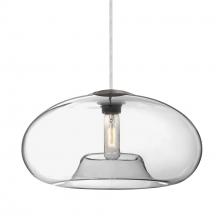 Besa Lighting J-BANA15CL-SN - Besa Pendant For Multiport Canopy Bana 15 Satin Nickel Clear 1x60W Medium Base