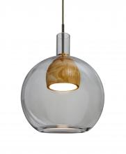 Besa Lighting J-BENJISMMD-LED-BR - Besa, Benji Cord Pendant For Multiport Canopy, Smoke/Medium, Bronze Finish, 1x9W LED