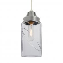 Besa Lighting J-BLINKCL-SN-L - Besa, Blink Cord Pendant For Multiport Canopy, Clear, Satin Nickel Finish, 1x60W Medium Base