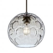 Besa Lighting J-BOMYCL-BR-L - Besa Bombay Pendant For Multiport Canopy, Clear, Bronze Finish, 1x60W Medium Base, 15Ft. Cord