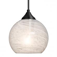 Besa Lighting J-JILLYCL-BK - Besa, Jilly Cord Pendant For Multiport Canopy, Vapor Clear, Black Finish, 1x60W Medium Base