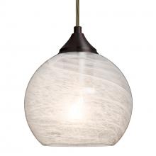 Besa Lighting J-JILLYCL-BR-L - Besa, Jilly Cord Pendant For Multiport Canopy, Vapor Clear, Bronze Finish, 1x60W Medium Base