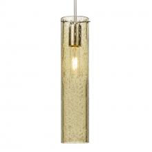 Besa Lighting J-JUNI16GD-SN-L - Besa, Juni 16 Pendant For Multiport Canopy, Gold Bubble, Satin Nickel, 1x60W Medium Base