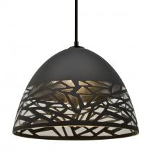 Besa Lighting J-KIEVBK-BK - Besa Kiev Pendant for Multiport Canopy, Black, Black Finish, 1x60W Medium Base