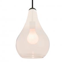 Besa Lighting J-LEONMW-BK - Besa, Leon Cord Pendant for Multiport Canopy, Milky White, Black Finish, 1x60W Medium base