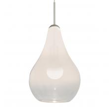 Besa Lighting J-LEONWC-LED-SN-L - Besa, Leon Cord Pendant for Multiport Canopy for Multiport Canopy, Milky White/Clear