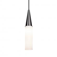 Besa Lighting J-METRO14-BK - Besa Metro 14 Pendant for Multiport Canopy, Opal Matte, Black Finish, 1x60W Medium base