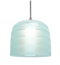 Besa Lighting J-MITZI10CY-SN - Besa, Mitzi 10 Cord Pendant for Multiport Canopy, Cyan, Satin Nickel Finish, 1x40W Medium Base