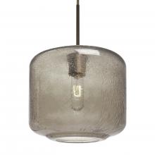Besa Lighting J-NILES10SM-BR-L - Besa Niles 10 Pendant For Multiport Canopy, Smoke Bubble, Bronze Finish, 1x60W Medium Base
