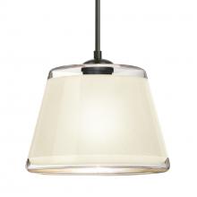 Besa Lighting J-PIC9WH-BK - Besa Pendant For Multiport Canopy Pica 9 Black White Sand 1x75W Medium Base