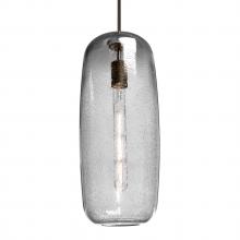 Besa Lighting J-PINOT18CL-EDIL-BR-L - Besa, Pinot 18 Cord Pendant for Mulitport Canopy, Clear Bubble, Bronze Finish