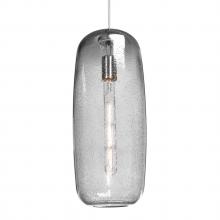 Besa Lighting J-PINOT18CL-EDIL-SN - Besa, Pinot 18 Cord Pendant for Mulitport Canopy, Clear Bubble, Satin Nickel Finish
