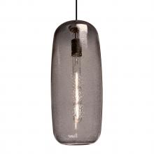 Besa Lighting J-PINOT18SM-EDIL-BK-L - Besa, Pinot 18 Cord Pendant for Mulitport Canopy, Smoke Bubble, Black Finish