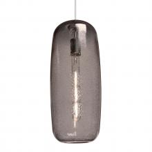 Besa Lighting J-PINOT18SM-EDIL-SN-L - Besa, Pinot 18 Cord Pendant for Mulitport Canopy, Smoke Bubble, Satin Nickel Finish