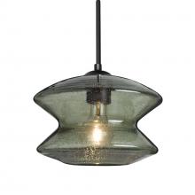 Besa Lighting J-ZENMS-BK - Besa, Zen Cord Pendant For Multiport Canopy, Moss Bubble, Black Finish, 1x60W Medium Base