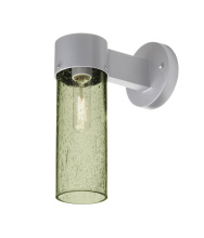 Besa Lighting JUNI10MS-WALL-EDIL-SL - Besa, Juni 10 Outdoor Sconce, Moss Bubble, Silver Finish, 1x4W LED Filament