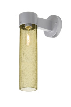 Besa Lighting JUNI16GD-WALL-EDIL-SL - Besa, Juni 16 Outdoor Sconce, Gold Bubble, Silver Finish, 1x4W LED Filament